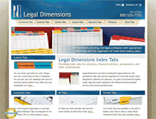 Tablet Screenshot of legaldimensions.com